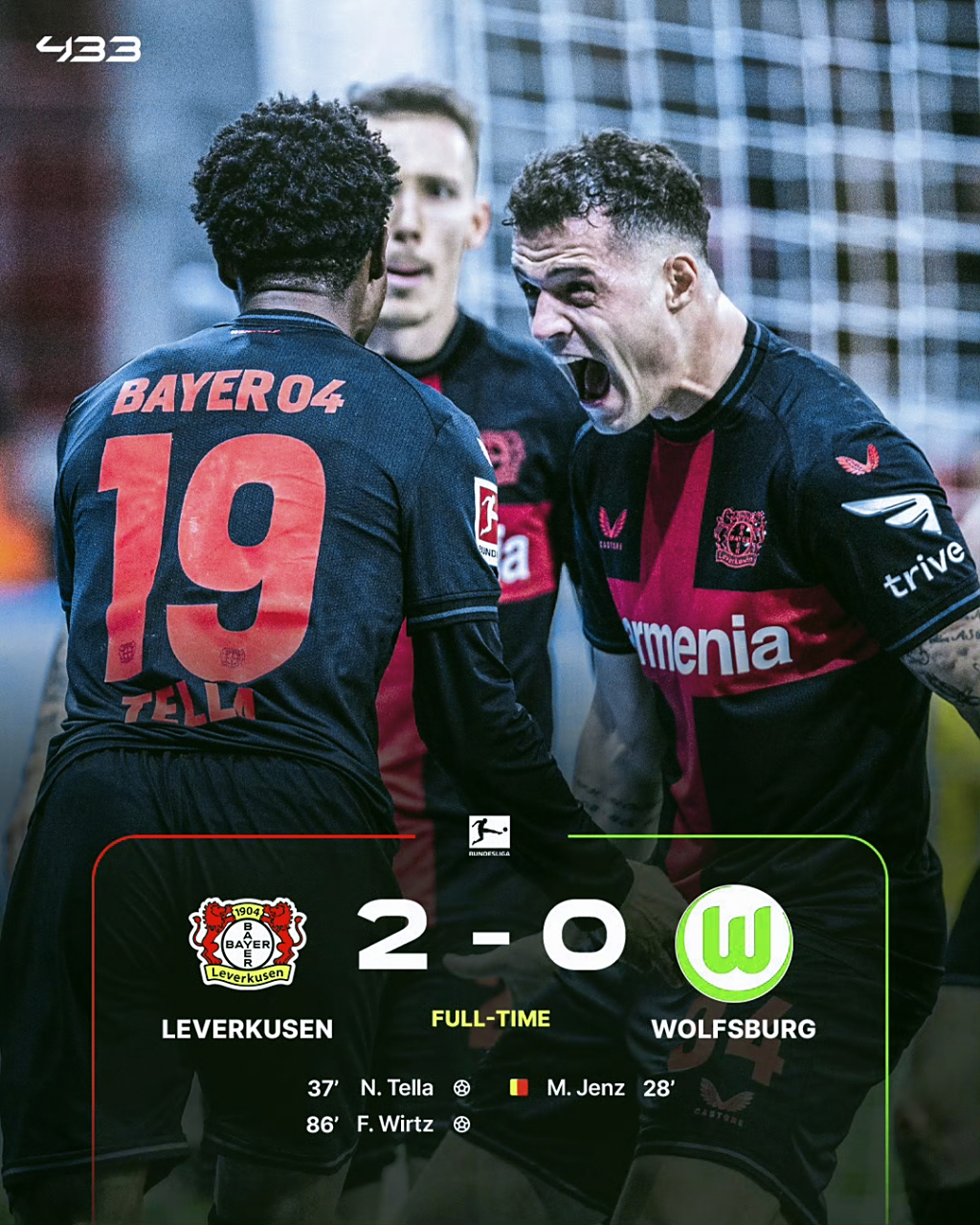 包含勒沃库森在客场胜沃尔夫斯堡,积分增加的词条 包含勒沃库森在客场胜沃尔夫斯堡,积分增加的词条